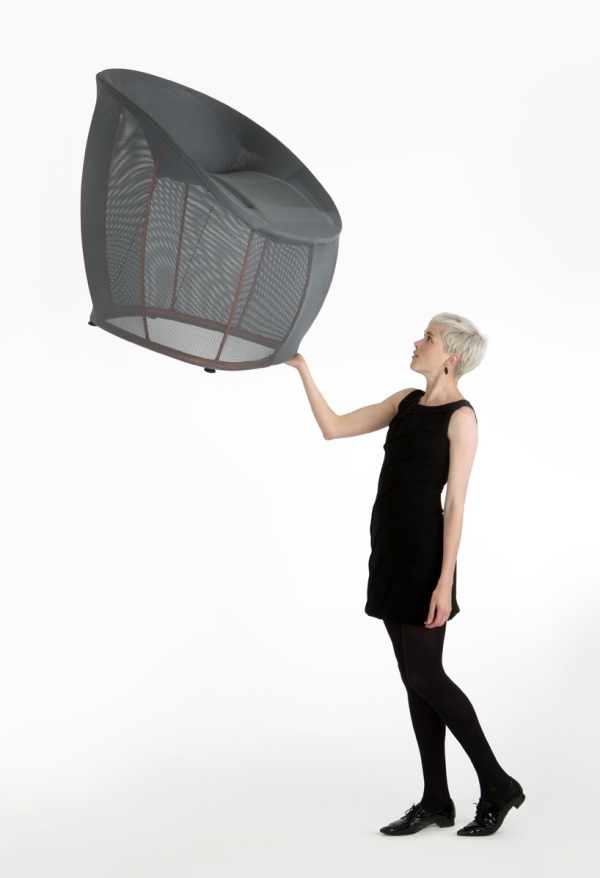 Lounge židle záhradný terasový nábytok dizajnové textílie