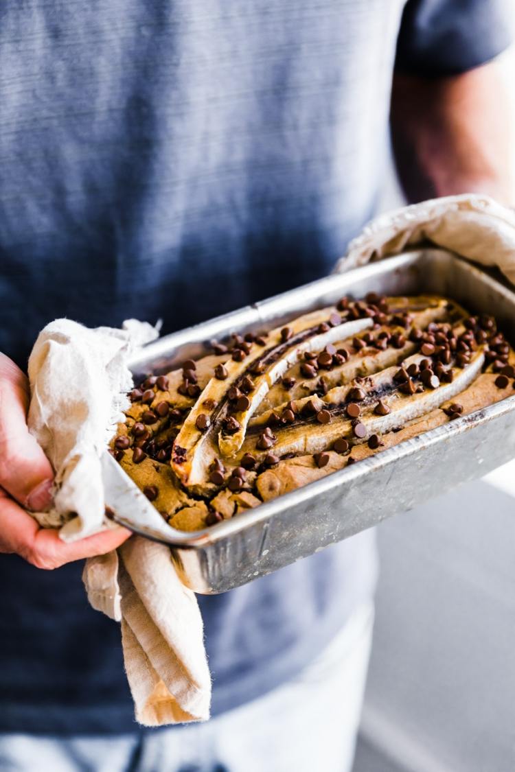 Recept na banánový chlieb s nízkym obsahom sacharidov Čokoládový koláč Nízkokalorické recepty na raňajky Zdravé bezlepkové