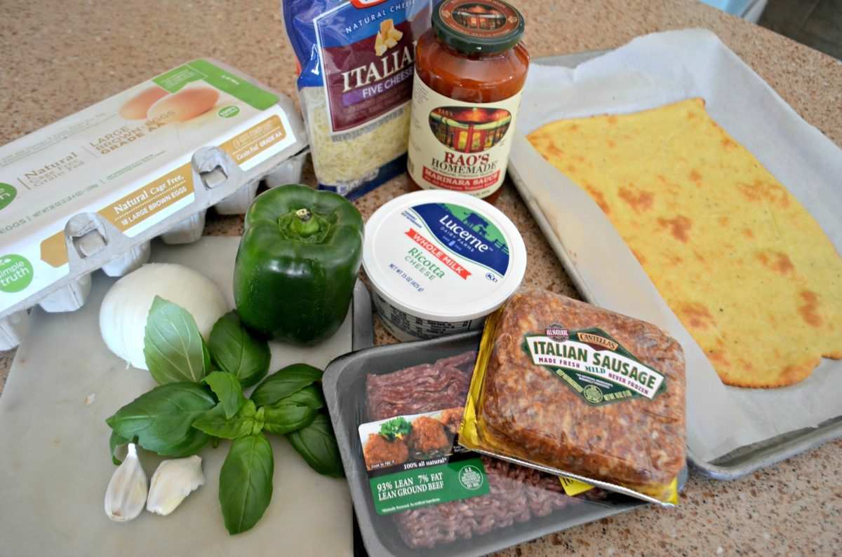 Lasagne s nízkym obsahom sacharidov Cestoviny Mozarella Rýchla zdravá večera