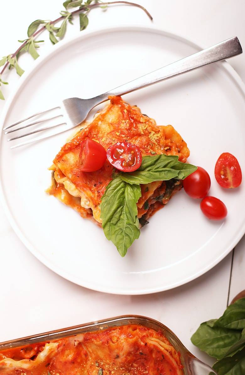 Lasagne s nízkym obsahom sacharidov Vegetariánsky špenát Mozarella Keto recepty na chudnúcu večeru
