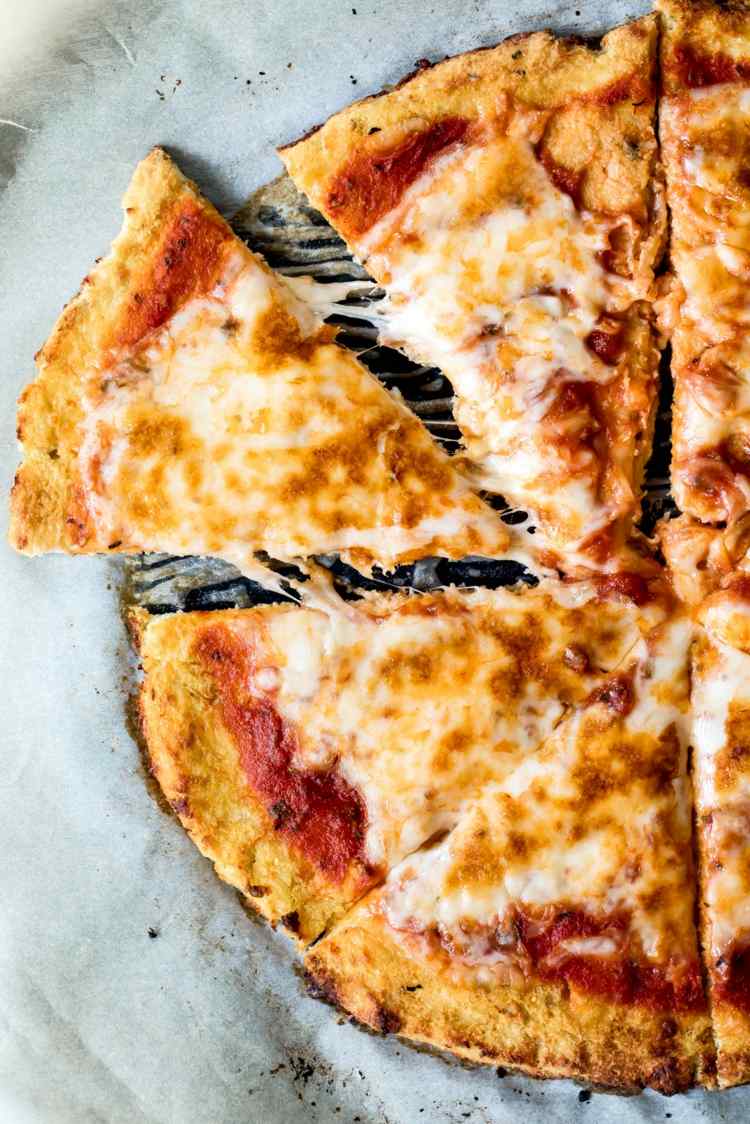 nízkotučný recept na pizzové cesto diétna tabuľka karfiolového syra