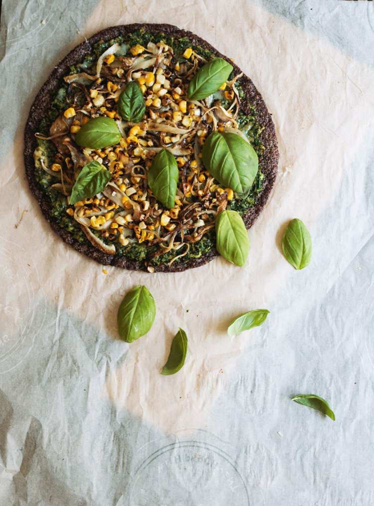 nízko sacharidové cesto na múku bez múky na bazalku quinoa