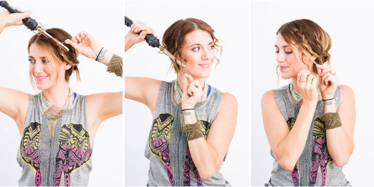 ležérne-updos-stredne dlhé vlasy-vrkoče-návody-kučery