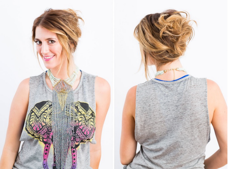 casual-updos-stredne dlhé vlasy-voľne-kravata-voľný-čas