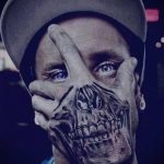 татуировка за мъже №554 - изключителна версия на модела, която може успешно да се използва за обработка и прилагане като амулети за татуировки за мъже