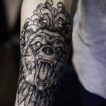 татуировка за мъже №683 - достойна версия на картината, която може лесно да се използва за преразглеждане и прилагане като татуировка за мъже