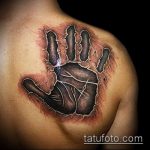 татуировка за мъже №872 - уникална версия на модела, която може успешно да се използва за трансформиране и прилагане като амулети за татуировки за мъже