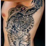 татуировка за мъже №355 - уникална версия на модела, която може да се използва добре за обработка и нанасяне като татуировка на латински за мъже