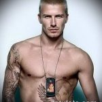 татуировка за мъже №805 - готина версия на модела, която може успешно да се използва за преразглеждане и прилагане като татуировка на латински за мъже