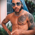 татуировка за мъже # 601 - готина версия на модела, която може да се използва добре за обработка и прилагане като татуировка за мъже