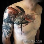 татуировка за мъже №752 - готина версия на картината, която може успешно да се използва за промяна и приложение като татуировка на китката за мъже