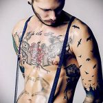 татуировка за мъже # 619 е готина версия на рисунка, която може да се използва добре за обработка и прилагане като мъжки татуировки