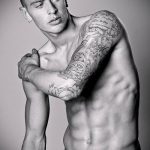 татуировка за мъже № 179 - уникална версия на модела, която може успешно да се използва за промяна и приложение като татуировка за мъже