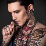 татуировка за мъже №773 - достойна версия на модела, която може лесно да се използва за трансформиране и прилагане като амулети за татуировки за мъже