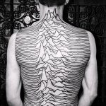 татуировка за мъже №537 - уникална версия на модела, която може успешно да се използва за преразглеждане и приложение като татуировка за мъже