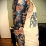 татуировка за мъже №381 - интересна версия на модела, която може да се използва добре за трансформиране и прилагане като татуировка за мъже