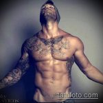 татуировка за мъже №181 - уникална версия на модела, която може да се използва добре за промяна и приложение като татуировка за мъже