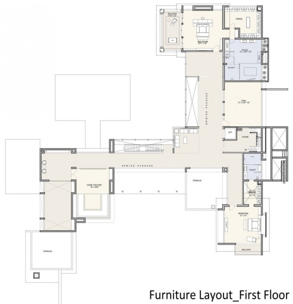 Návrh plánu domu Dizajnový plán domu otvorený