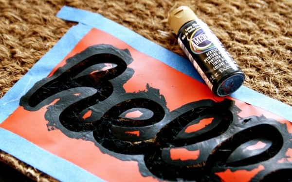 Dobrý deň, nápady na dekoráciu značkovacej rohože