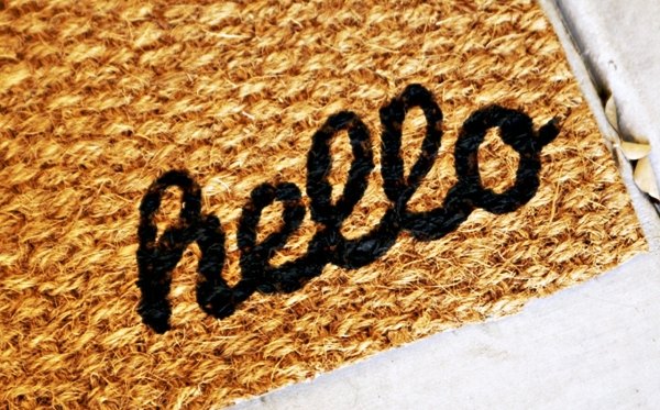 Písmo ahoj nápady na rohožku nápady na dizajn ceruzka