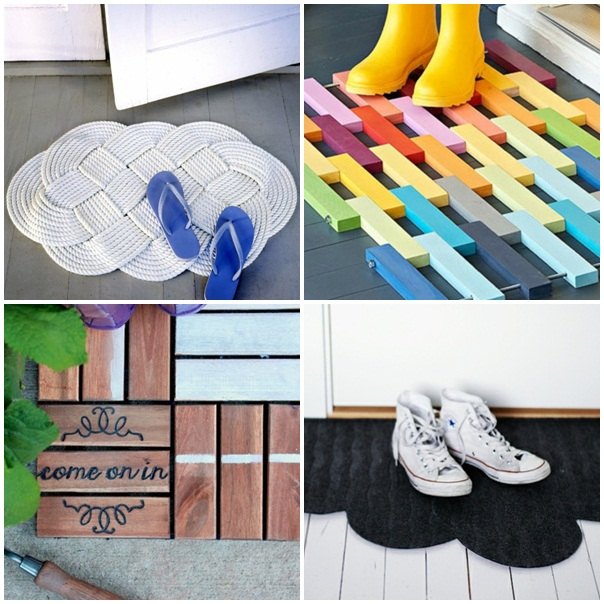 Remeselné nápady rohožky si sami vyrobte drevené lano