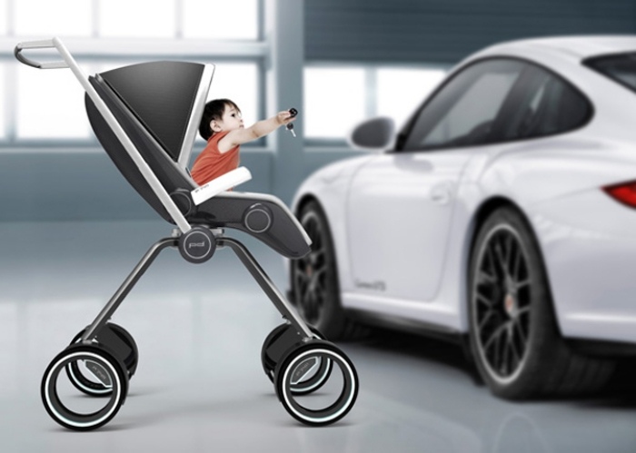 Kočík Porsche od Dawida Dawoda - luxusné vozidlo pre vašich potomkov Kočík-Porsche-skladací-rastie-s-dizajnom-od-Dawida-Dawoda