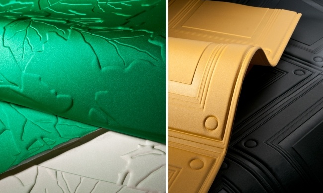 Reliéfna tapeta žltá zelená čierna Design-Arte vysoká kvalita Reliéfna tapeta so vzorom Arte Design žltozelená čierna