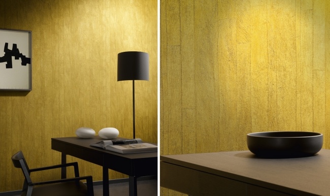 Vynikajúca žltá tapetová stena pokrývajúca vysokú kvalitu šetrnú k životnému prostrediu Žlté tapety na stenu pokrývajúce nápady na dizajn šetrné k životnému prostrediu