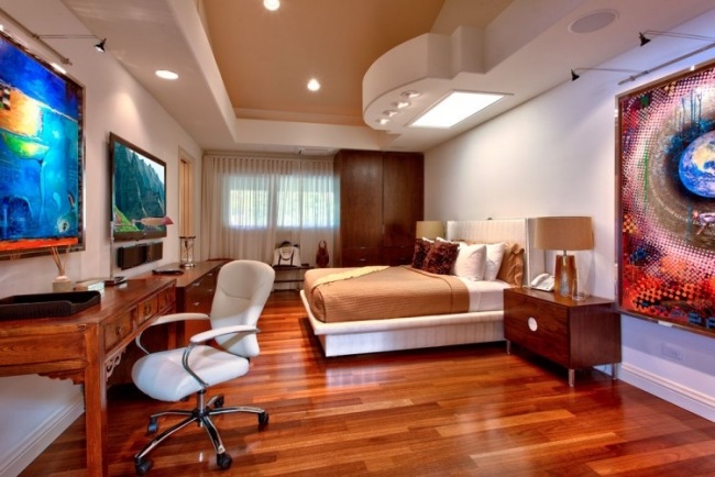 prázdninový dom maui drevená podlaha spálňa umelecké diela nástenné dekorácie prázdninový dom umelecké diela spálne drevené podlahy