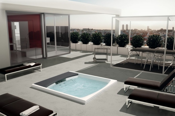 Vstavaná vaňa, moderný kúpeľňový nábytok