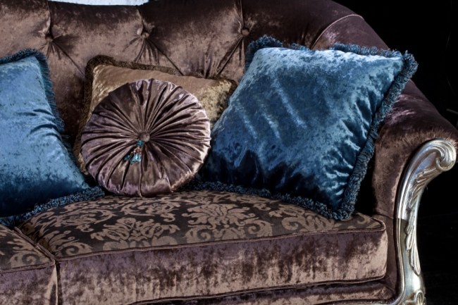 Zamatová sedacia súprava Gaučová súprava-Charles Cushions-Soft Exedra