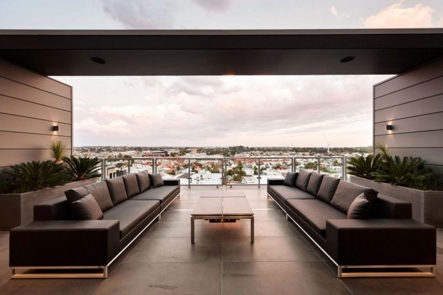 Luxusný strešný apartmán Cubo- rozkladacia pohovka Jam Architects- Melbourne