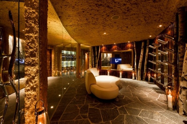 Luxusný interiér pohoria Sennhütte Interiér luxusného pohoria Sennhütte