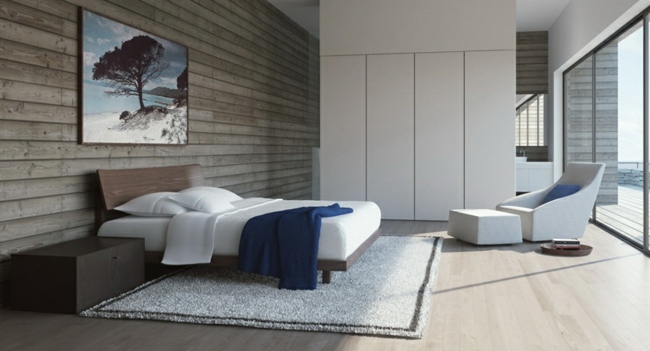 Obrazový dizajn steny v laminátovej podlahe Nástenný obrazový rozdeľovač miestností plast biely