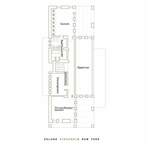 moderný plán domu na pláži, poschodie 2 moderný štýlový pobrežný dom - plán