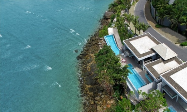 luxusný prázdninový dom phuket thajsko výhľad na oceán poloha