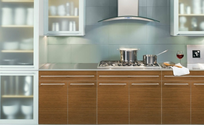 minimalistický štýl luxusný dizajn kuchyne z ohýbaného dreva luxusný dizajn kuchyne v minimalistickom štýle od spoločnosti Bentwood