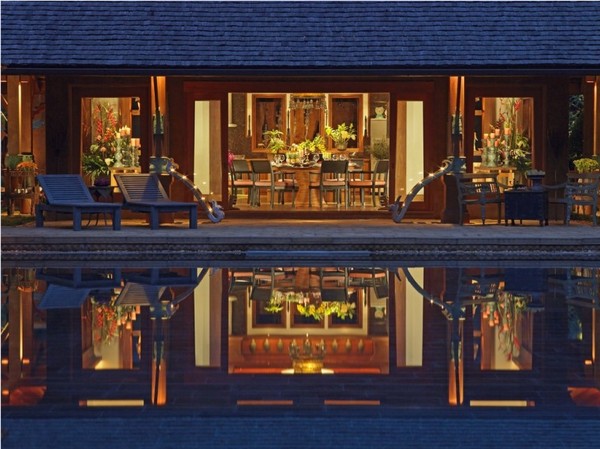 luxusné stredisko v thajsku kúpalisko