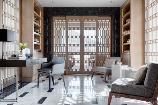 jeden jediný hotelový penthouse súkromný make-up stôl moderný