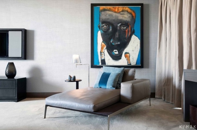 luxusný podkrovný spálňový kožený ležadlo