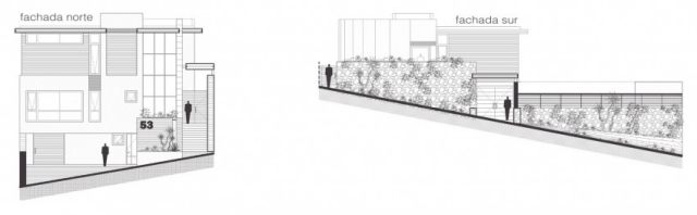 Dom na svahu-bočný pohľad-Residencia-R35