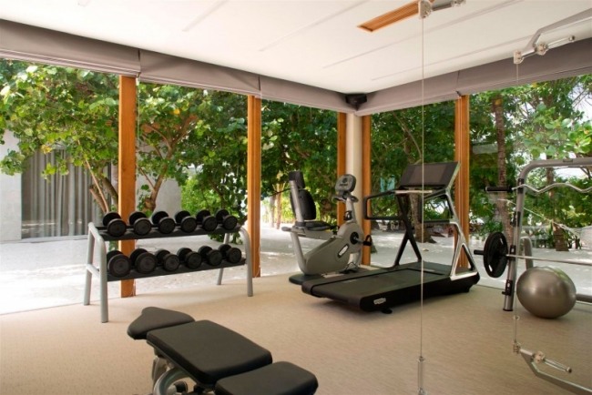 Posilňovňa na ostrove Coco Prive na ostrove Kuda-Hithi Posilňovňa Coco Prive Kuda-Hithi Island