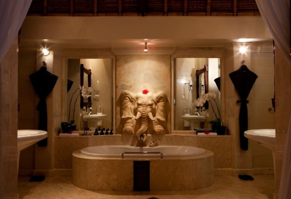 Bali Indonézia Hotel Design Kúpelňové osvetlenie