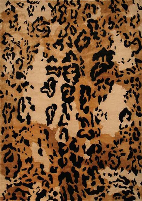 Ocelot in the Snow Carpet Design-New Moon Koberček New Moon Design Ázijský čínsky hodváb