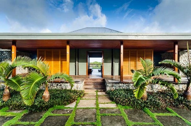 Moderný prázdninový dom Fidži-pasívne chladenie letných destinácií-vila Korovesi