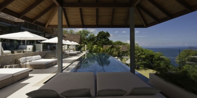 moderné vily na hang-chan grajang phuket ubytovanie nekonečný bazén