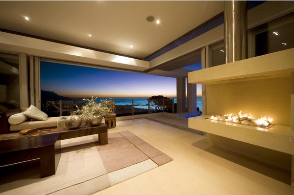 luxusný prázdninový dom v ohnisku v kapskom meste