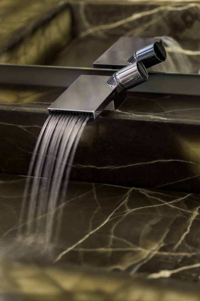 Kúpeľňové moderné vybavenie-luxusný nerezový faucetový faucet