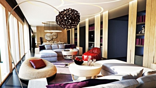 moderný interiér rekreačného domu Koh Samui