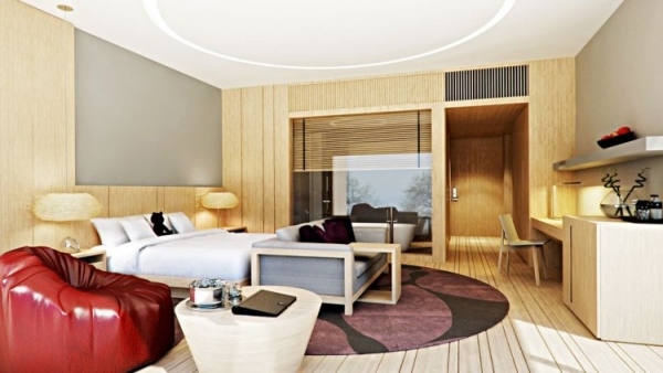 útulný interiér prázdninového domu resort Koh Samui